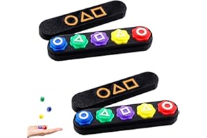 DONGCILL Gonggi Kit de jeu traditionnel coréen avec 5 pierres + boîte | Entraînement de coordination œil-main | Portable et durable pour les activités familiales, enfants et adultes