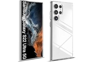 Elekpia Samsung Galaxy S22 Ultra Hülle, dünn Nie Vergilbung transparent Handyhülle, stoßfest Kratzfest rutschfest Umweltfreundliches TPU Schutzhülle für Männer, Frauen, Schwangere und ältere Menschen.