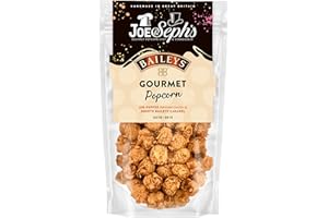 JOE & SEPH'S Joe & Sephs Bailey's Popcorn (1 x 70g) | Gourmet Air-Popped Popcorn, Handmade in UK All Natural Ingredients