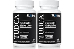 ‎TULEESHY TUDCA Kapseln - Hochdosiertes Tauroursodesoxycholsäure-Ergänzungsmittel | 1200 mg pro Portion, 120 Kapseln | Glutenfrei, ohne Gentechnik