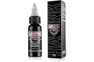 HAWINK Czarny atrament do tatuażu 30 ml (30 ml) Pure Black TI203-30-001