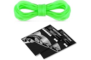 ‎AMZFISHING NEU AMZfishing® 1m oder 3m Fluo-Schlauch | Meeresangeln | Norwegen Zubehör | Leuchtschlauch zum Angeln | Angelzubehör | Angeln Zubehör | Fluoreszierend (3 Meter, b: #1,00mm)