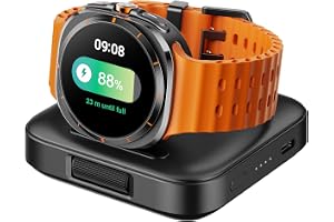 1800mAh Bärbar Trådlös Laddare för Samsung Galaxy Watch 8/8 Classic/7/Ultra