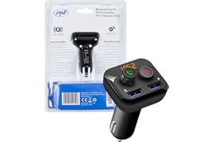 Modulator FM PNI Valentine F250 Bluetooth 5.0, odtwarzacz MP3, nadajnik FM, gniazdo Micro SD, podwójne złącze USB, szybkie ładowanie urządzeń mobilnych, przycisk Super Bass