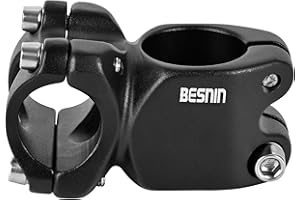 BESNIN Attacco Manubrio Bici 25,4mm Attacco Manubrio MTB 7 Gradi 32mm 45mm Stelo della Bicicletta Corto in Lega di Alluminio per Mountain Bike, Bici da Corsa, BMX, Ciclismo