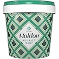 Maldon - Sea Salt Flakes, Unique Pyramid Shaped Salt Flakes, Perfect for a Wide Range of Dishes, Hand-Harvested for Four Gene