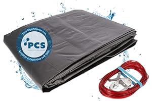 POOL CHLOR SHOP Duraol Poolabdeckung rund I 4,60 m Durchmesser I Hochwertige Pool Abdeckplane mit Materialstärke 220g/m² I Robuste Abdeckplane Pool rund mit Randverstärkung I Beidseitig beschichtet & wasserdicht