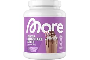 ‎MORE NUTRITION MORE Protein, Trinkschokolade, 600 g, Mix aus Whey Konzentrat und Casein ideal zum Muskelaufbau und -erhalt, mit Laktase - made in Germany