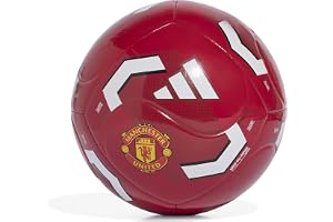 adidas unisex - vuxen Manchester United Home Club Recreation Ball, mufc red/white, 5