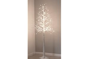 ‎NORTHPOINT Northpoint LED Lichtbaum Baum Weihnachtsdeko Indoor & Outdoor | Birkenoptik | 150cm | 240 warmweiße LEDs | inkl. Timer