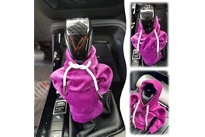 AIXIMA Auto Schaltknauf Abdeckung, Schalthebel Hoodi,Gangschaltung Hoodie-Abdeckung,Passend für Manuelles oder Automatisches,Autozubehör Dekoratives,Holländischer Samt 18 x 13 cm