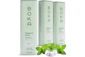 Boka Empower Hydroxyapatite Breath Mints - 3-Pack, 30ct each - Sugar Free - For Dry Mouth - Oral Health and Freshens Breath