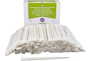GOBETREE 500 palettine di Legno confezionate singolarmente in Carta da 14 cm. Bastoncini di caffè USA e Getta, Agitatore per caffè biodegradabili. Palette per caffè. (500 unità)