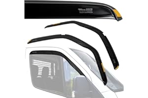 ‎CHROMEMASTER HEKO Kompatibel mit Renault Master 2010-2024 Seitenscheiben-Windabweiser; Vorne; 2 Stk.; Regenabweiser, Windabweiser, Getönt, Stromlinienförmig; Einfache Montage; Schutz vor Wind und Regen