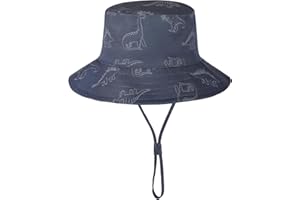 DRESHOW Unisexo Bebé Niña Niño Sombrero de Sol Verano Algodón Ajustable Pescador Gorra Protección de Sol Anti UV Para Exteriores/Natación/Playa/Piscina UPF 50+
