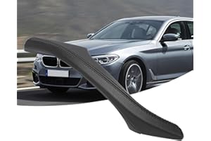 Attisfiera Tirador de puerta lateral de piel para 5 F10 F11 F18 51417225852 derecha interior del copiloto de cuero negro