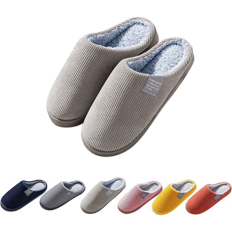 Pantoufles Femmes En Coton Antidérapantes – Confortables, Slip-on – Pour Intérieur Ou Extérieur Léger - 9