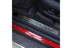 YIWANG Schwarze Edelstahl-Türschweller-Einsatzleiste für Discovery Sport 2015 2016 2017 2018 2019