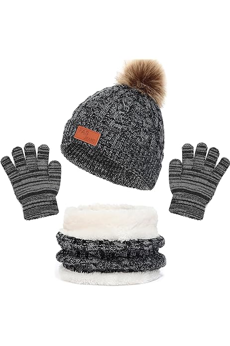 Tour De Cou Fille Ensemble Hiver Enfant En Bonnet écharpe