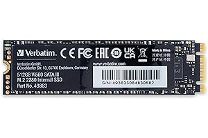 Verbatim SSD M.2 512 GB, 512 GB, M.2, 560 MB/s, 6 Gbit/s
