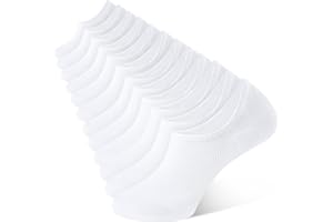 CLOSEMATE Mens Trainer Socks Non-Slip Invisible No Show Socks for Men and Women Cotton Casual Low Cut Socks with Anti-Slip Silicone Stripes 6 Pairs