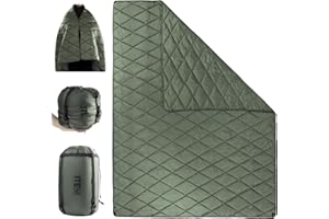 1TG Tactical Coperta da Campeggio 4-in-1 Ultraleggera 0.96kg/1.22kg | Impermeabile, Termica e Compatta | Per Trekking, Auto, Emergenza | Trasformabile in Sacco a Pelo e Poncho