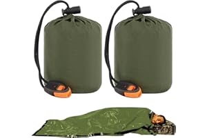 ‎LAMA LAMA Notfall Schlafsack, Rettungsdecke Biwaksack Notfall Wasserdicht Survival Schlafsack, Erste Hilfe Wärmedecke, Survival Biwaksack, Notfall ausrüstung Notfallzelt Überleben Rettungszelt Kälteschutz