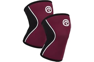 Rehband 5mm Benda per ginocchio Powersport, fascia per ginocchio per Cross Fit e allenamento pesante in neoprene, stabilizza le ginocchia