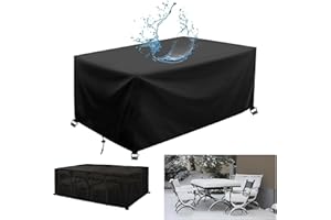 AJALGZ Gartentisch Abdeckung 200x100cm Abdeckung Gartenmöbel Winterfest Schutzhülle für Gartenmöbel 200x100x75cm/LxBxH Palettenmöbel Abdeckung Gartenstuhl Abdeckung Wasserdicht Abdeckplane
