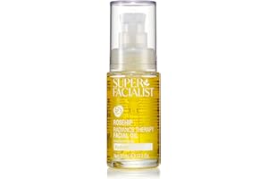 Super Facialist Rose Brighten & Refine Face Oil - Wonder Blend of Aromatherapy Oil for Dry & Sensitive Skin, Gentle Pre Cleanser or Nourishing Treatment to Plump Skin, Vegan Friendly, 30ml