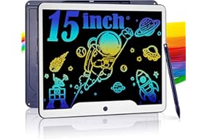 SCRIMEMO Große 15-Zoll Zaubertafel Magnettafel LCD Schreibtafel Kinder, Maltafel Zaubertafel Zeichentafel Kinder, Spielzeug ab 2 3 4 5 6 Jahre Mädchen Junge Weihnachten Geburtstags Geschenk (Blau)