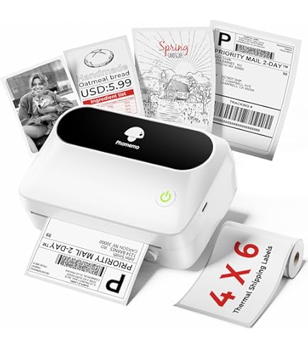 Phomemo M220 printeretiketten voor M220, M250, M221, M120, M150, M108, M110, M421 labelprinters, multifunctionele barcode, levensmiddelen, kleding, naam, adresetiketten, 1 rol, 50 x 80 mm, 100