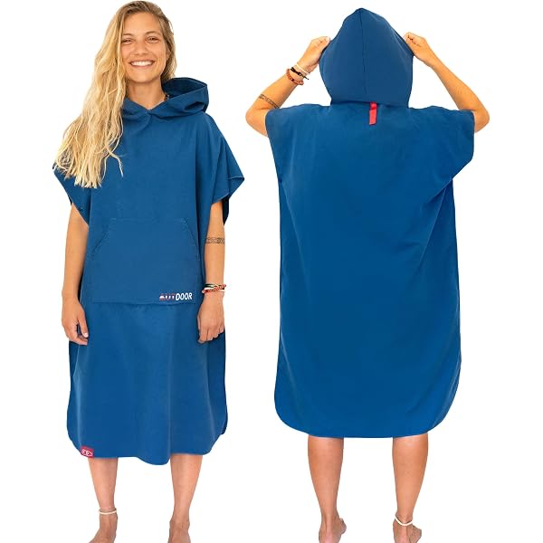 WAVE HAWAII Poncho de bain « Pukalani » pour homme et femme | Taille XXL 180-210 cm I 95 % coton poncho de surf pour adulte | Serviette éponge haute absorption d'eau