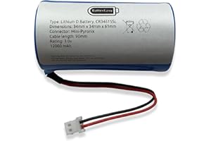 BATTEREASY Battery for-Pyronix Enforcer Deltabell 3.0V Siren Bell Box Alarm CR34615