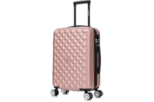 CELIMS - Valise Cabine | Valise 55x35x25cm | Bagage Cabine | Légère et Rigide | Rose Gold