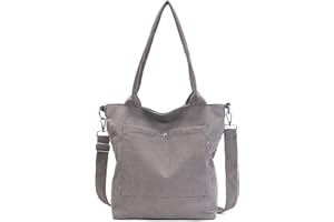 Jiliyote Cord Umhängetasche Damen Groß Tasche Schultertasche Damen Cordtasche Crossbody Bag für Uni Schule Büro Arbeit Reisen Ausflug Einkauf