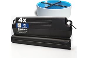 HAF Eisdruckpolster Pool 50 x 23 x 5 cm (4 Stück) – Gefüllt mit Sand und inkl. Verbindungshaken – Frostschutz in robuster Premiumqualität – Eisbrecher für winterfeste Pools und Schwimmbecken