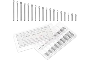 JIYIN Lot de 360 goupilles fendues de montre de 6 à 23 mm en acier inoxydable pour réparation de bracelet de montre