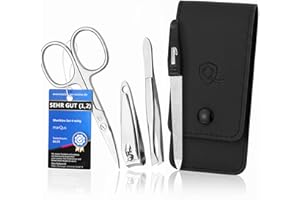 marQus - Set de manicura con 4 piezas para el cuidado de uñas, tamaño ideal para viaje, fabricado en Europa