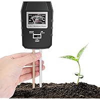 Buluri Bodentester, 3 in 1 Boden PH Messgerät, Säuretester Bodenfeuchtigkeit Meter für Garten/Sonnenlicht/Pflanzenerde…