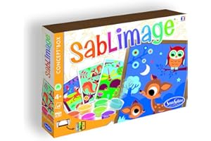 SENTOSPHÈRE Sentosphere 3908801 Sablimage zestaw do majsterkowania dla dzieci, motyw zwierząt leśnych, kreatywny zestaw, "zrób to sam"