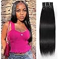ONETIDE Straight Wave 1 Bundles Human Hair 14inch Brazilian Virgin 10A Grade Human Hair Extensions Can Be Dyed (100+/-5) g Natural Color(14inch)