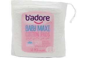 B'Adore Baby Maxi Cotton Pads 50-Piece