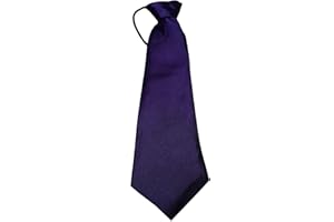 BONNIN Elastic Boys Neck Tie, Child Kids School Boys Tie Soft Polyester For Formal Wear, Weddings, Prom, Celebration, parties