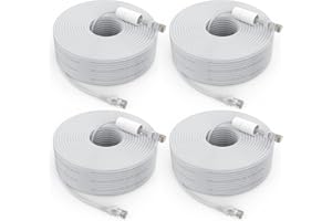 ANNKE 4 Pack 30M/100 Feet POE Video Power Ethernet Cable Security Camera Network Cable for CCTV Surveillance NVR System Installation,Computer, Home, Office