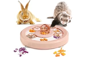 TOGHPUW Meerschweinchen Spielzeug, Hamster ZubehöR, Kaninchen Spielzeug, Kleintierspielzeug, Futtersuchspielzeug Spielzeug FüR Hamster, Geeignet FüR Meerschweinchen, Kaninchen, Chinchillas Und Hamster (Rosa)
