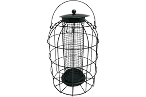 1 x Handy Home & Garden Squirrel Resistant Bird Feeder without Feed | Hanging Squirrel Resistant Guard Bird Nut Feeder | Wild Bird Feeder | Durable & Robust | 24cm x 17cm x 17cm