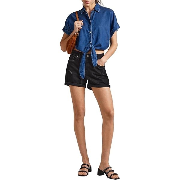 Shorts Levis Mujer Shorts Pepe Jeans Skinny Alto De Tiro Para