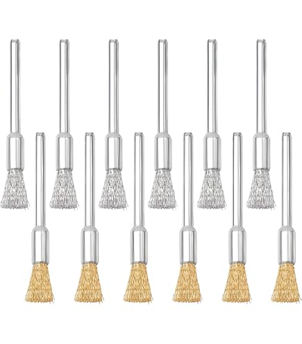 5x Nylon Reinigungsbürsten Polierscheibe – Zylindrisch 15x15 Mm, Körnung 180, Für Dremel, Proxxon & Multifunktionswerkzeuge