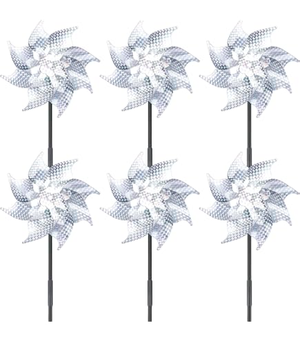 Répulsif Anti-Oiseaux Réfléchissant - Lot De 4 (Forme Papillon) - Pour Balcon, Jardin - Protection Naturelle